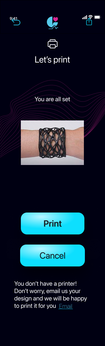 Screen 23 — Let's print